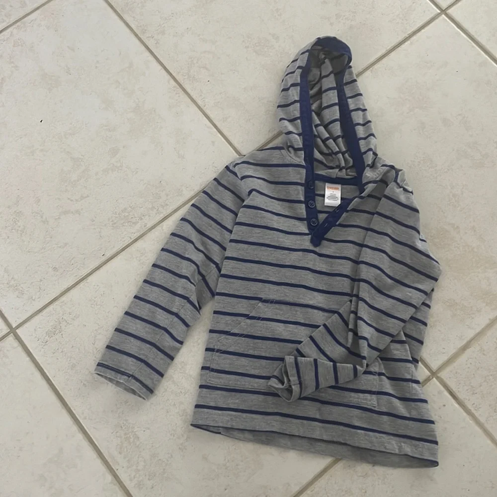 Gymboree, striped, hooded, pullover